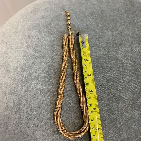 Napier vintage Gold plated twisted choker necklace - Picture 3 of 3